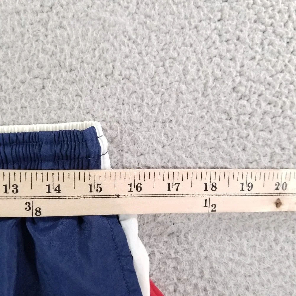 Vtg Nike Swim Trunks Mens XL Red White Blue Big Swoosh Logo 90s Shorts Nylon Y2K